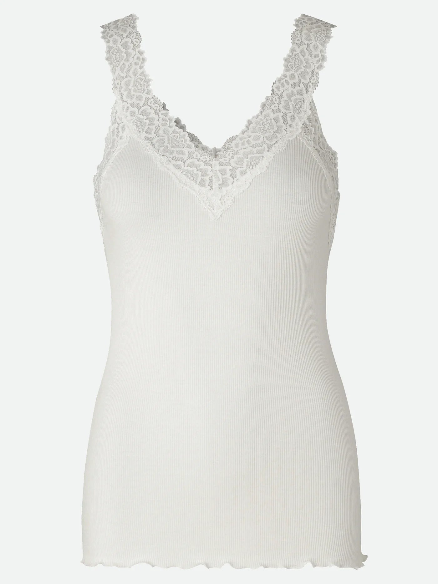 Rosemunde | RWBernadine Organic SL Lace Top | Ivory