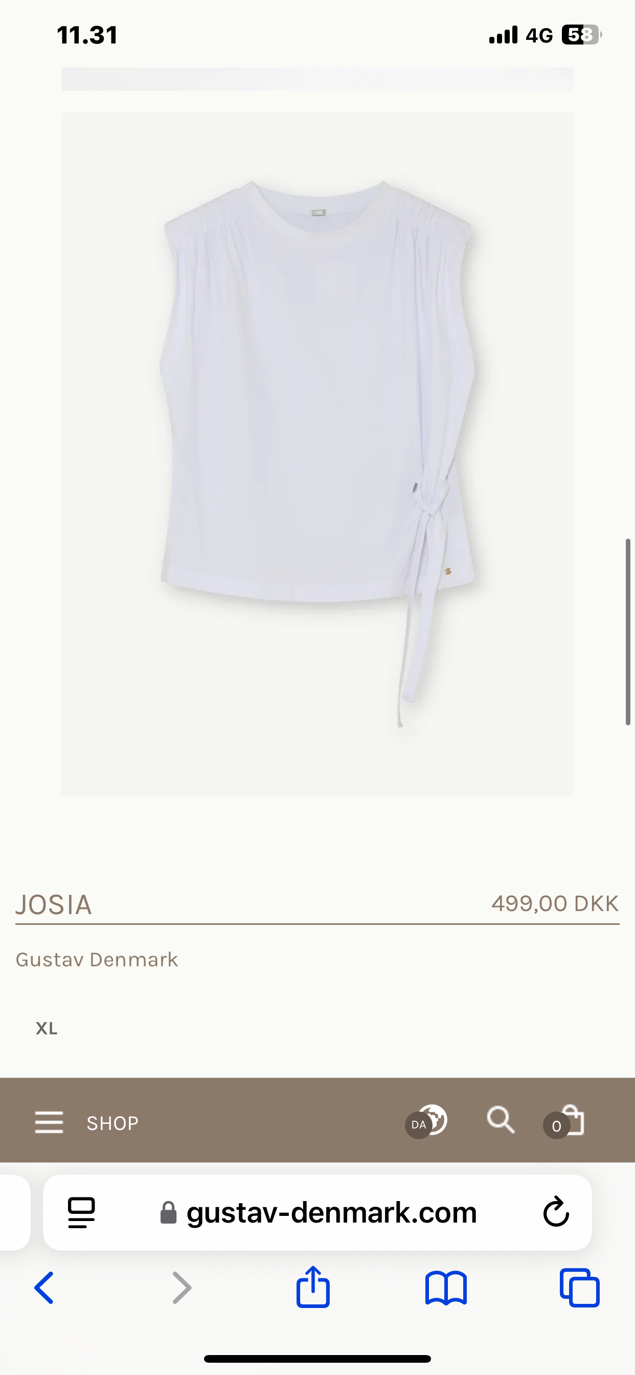 Gustav Top | Josia | White