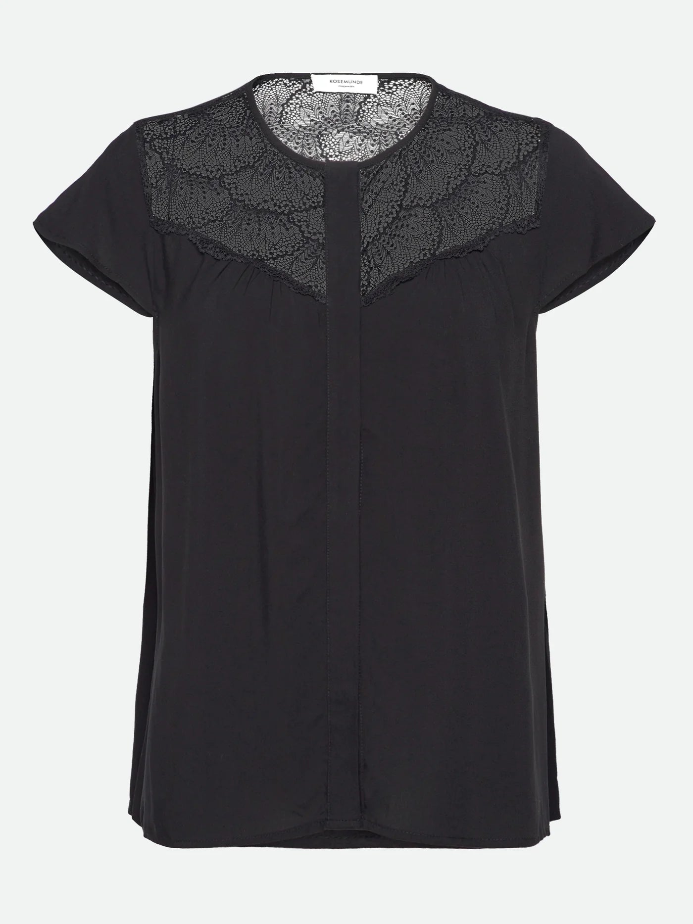 Rosemunde | RWElif Capsleeve Regular Lace Blouse | Black