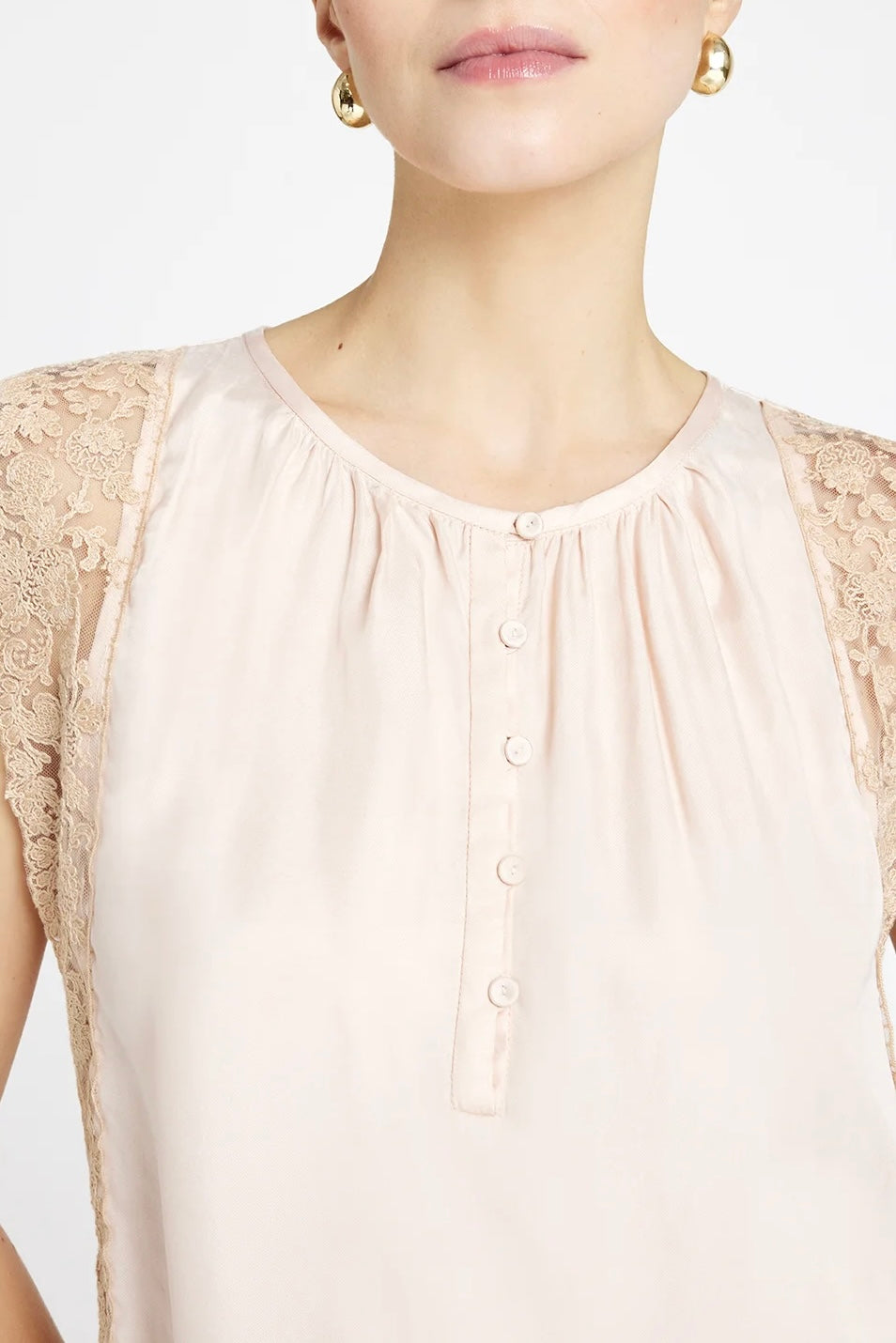 Gustav Top | Aisa| Cream Tan