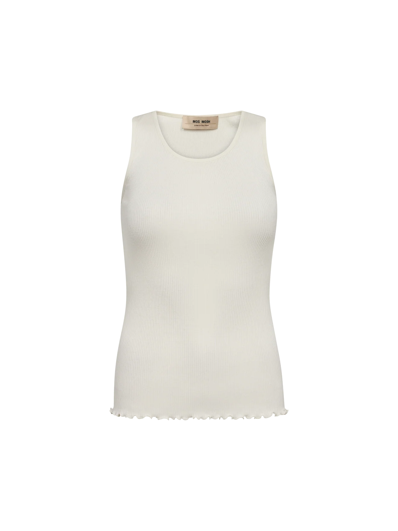 Mos Mosh | MMElaine seamless tank top | Ecru