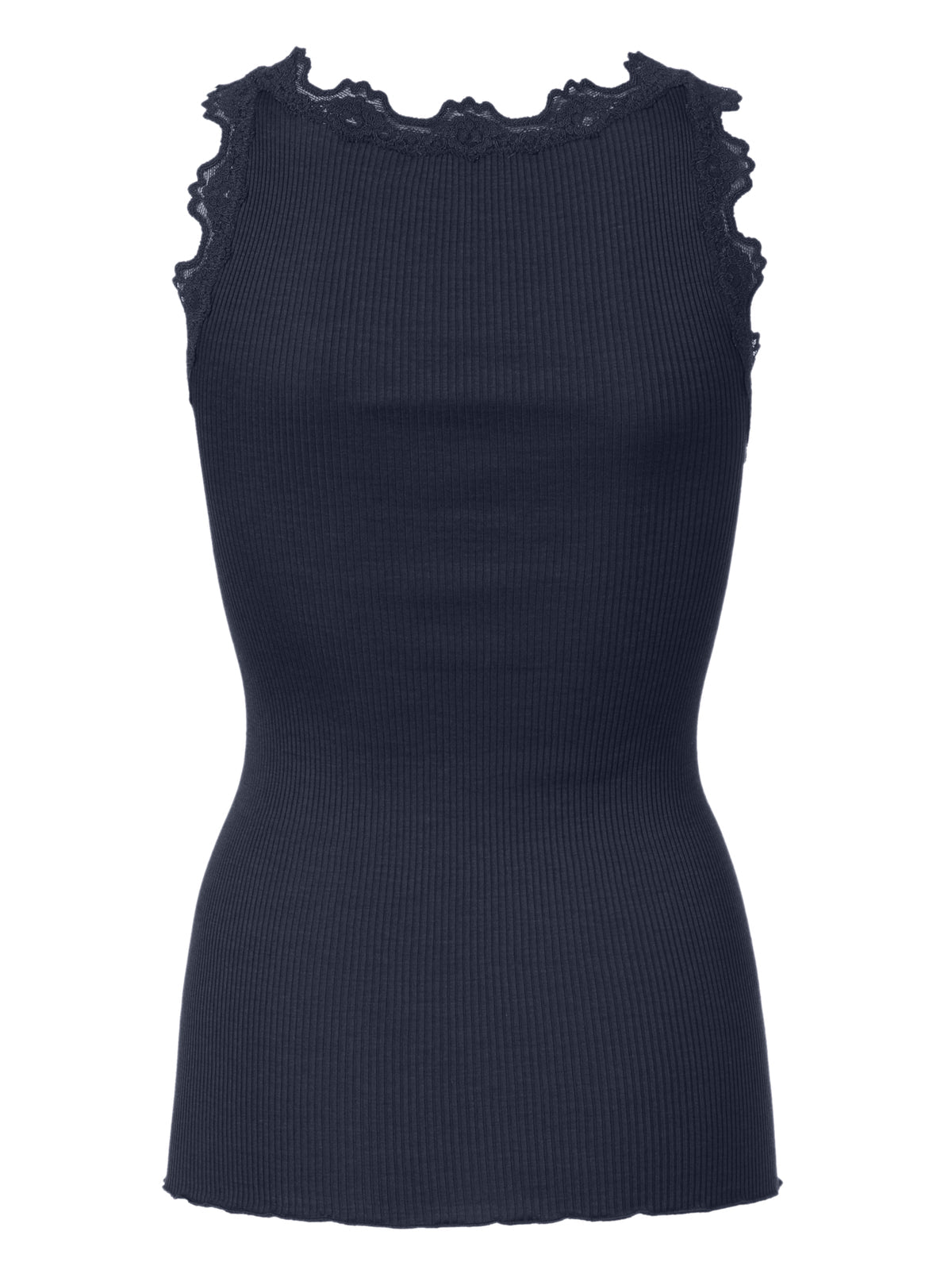 Rosemunde Top | RWBabette 5405 Lace U-neck Top | Navy