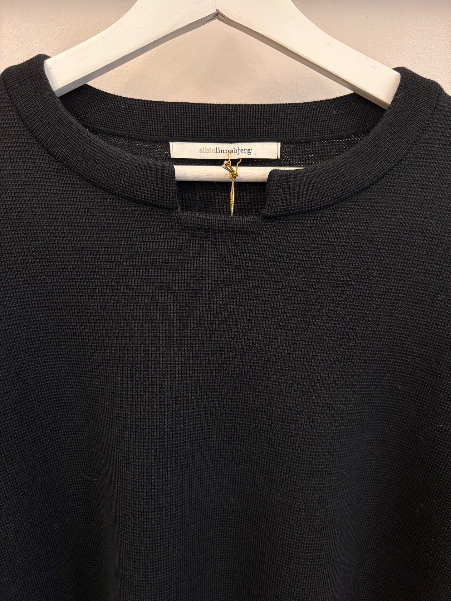 SibinLinnebjerg strikbluse | Lina | Black