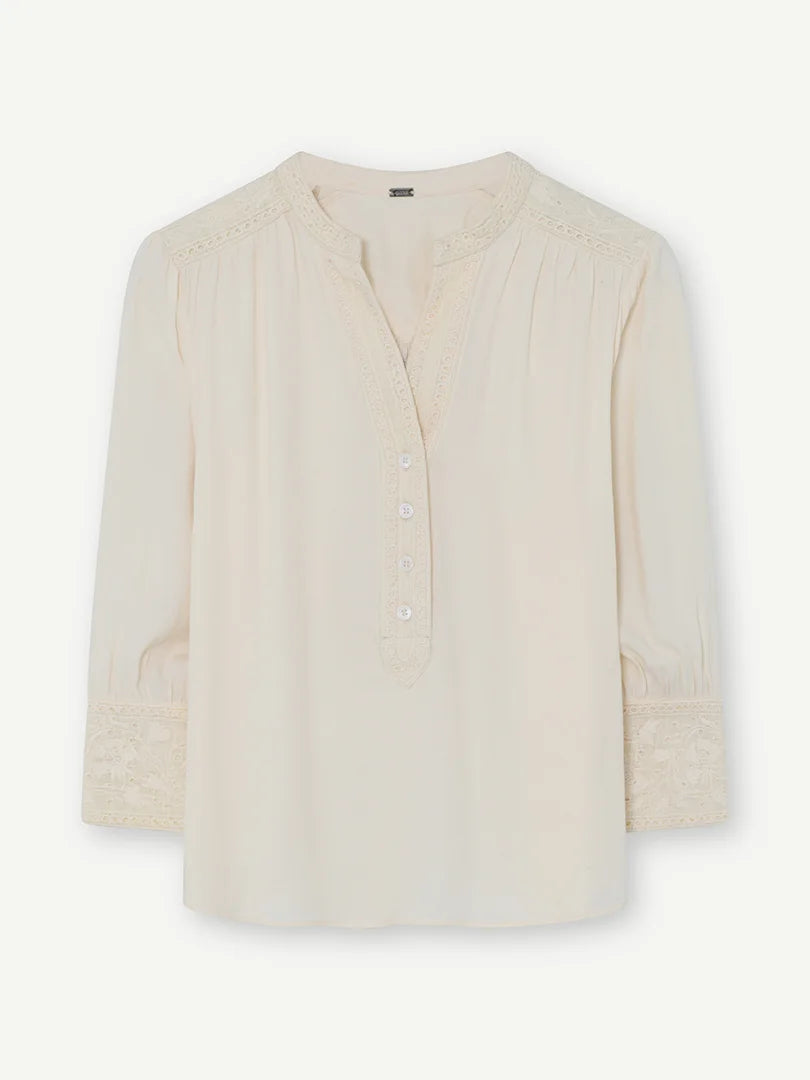 Gustav Blouse | Jennie | Antique White