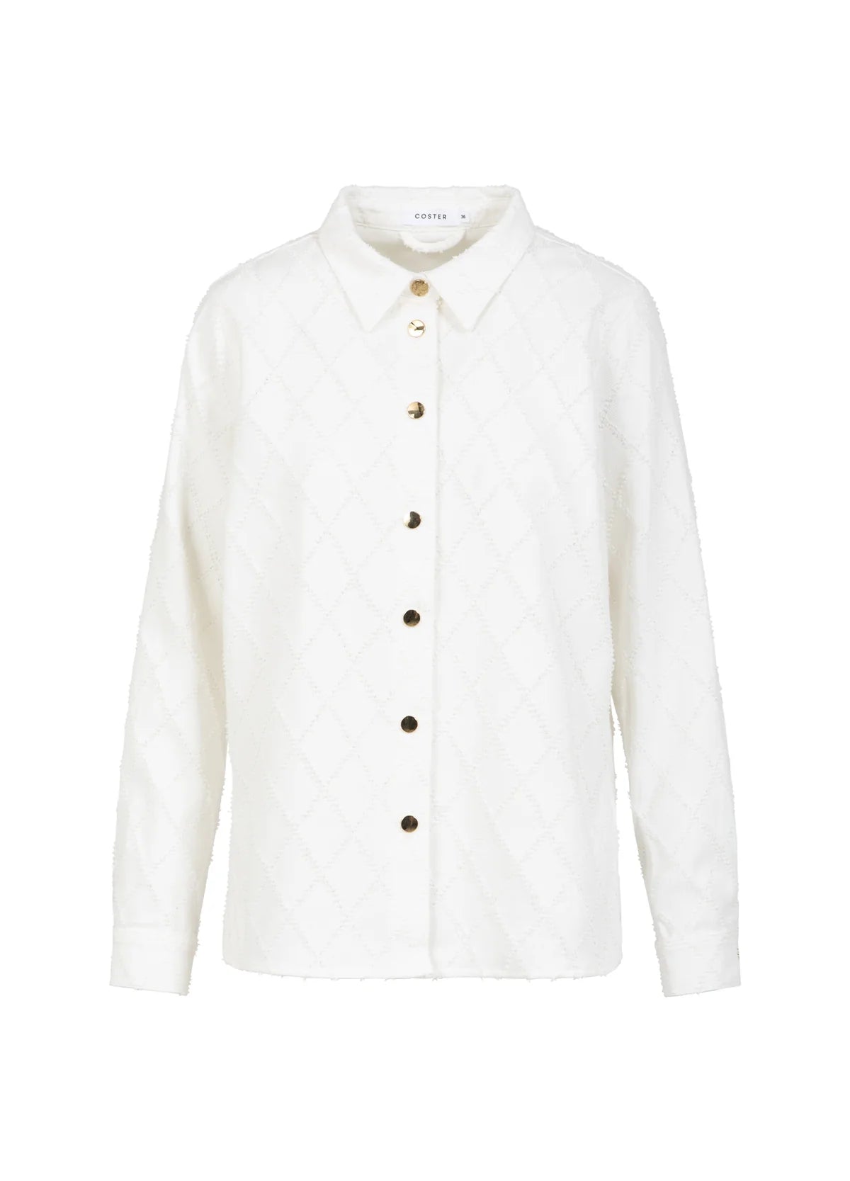 Coster Skjorte | Shirt with structure | White