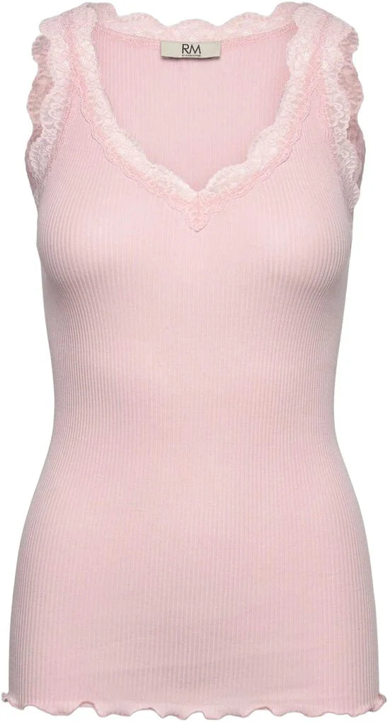 RMWBalta Rosemunde Top | Balta Modal Lace V-neck Top | Almond Blossom