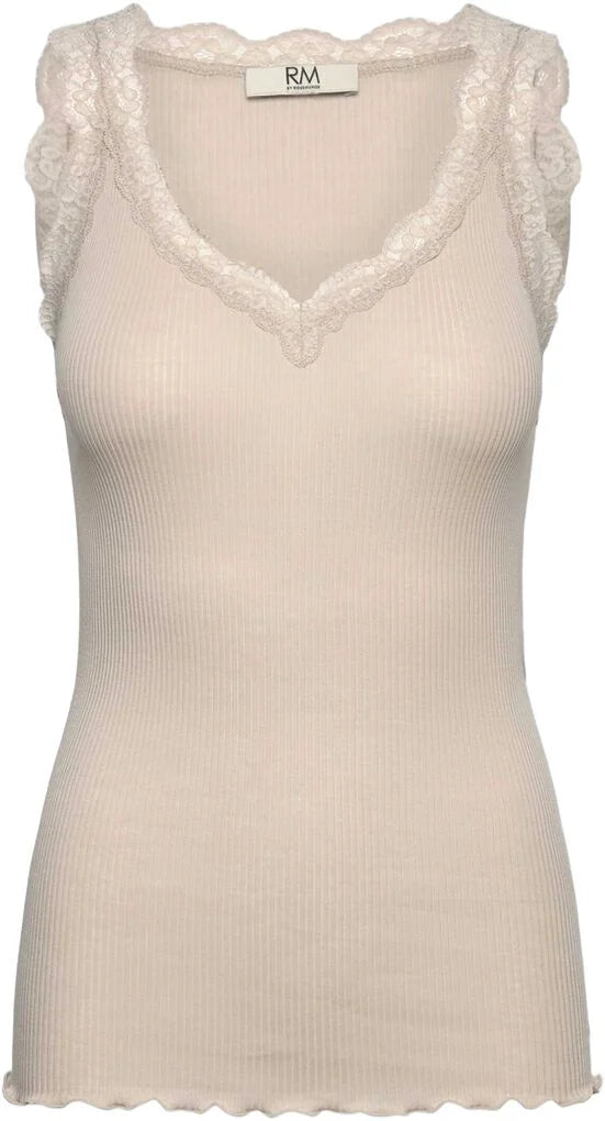 RMWBalta Rosemunde Top | Balta Modal Lace V-neck Top | Cacao