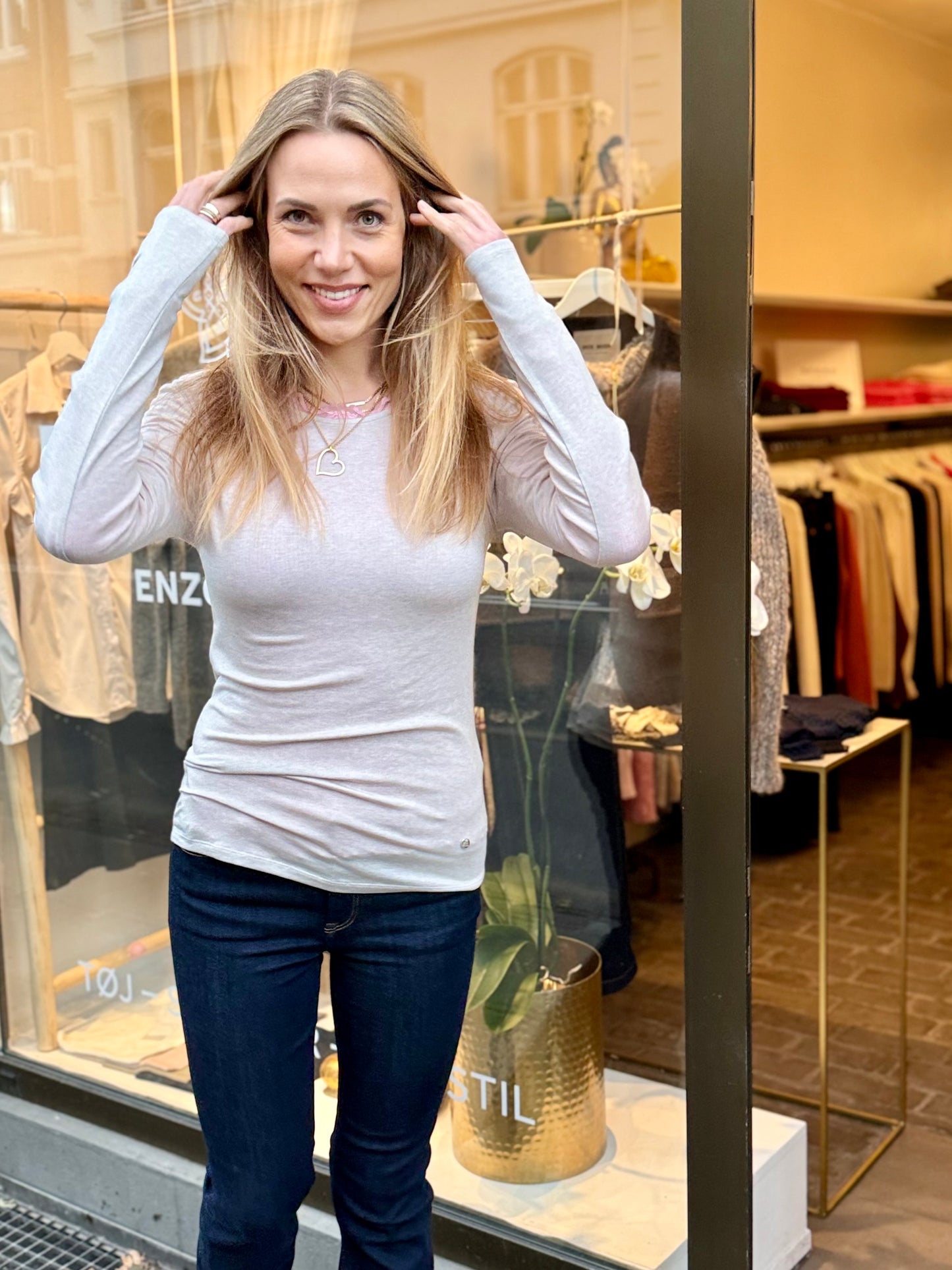 Mos Mosh Tee | MMPetri Bluse| Brindle