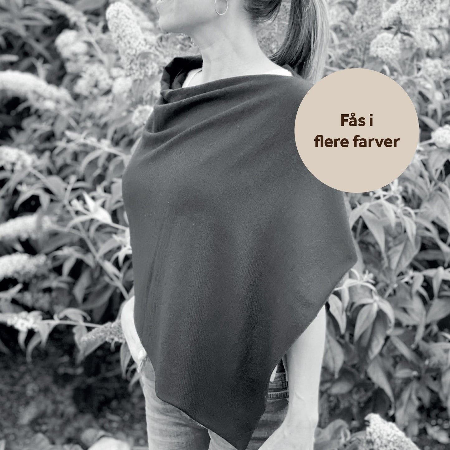 SibinLinnebjerg Poncho | Paris | 100% Fine Merino Wool | Ballerina Pink