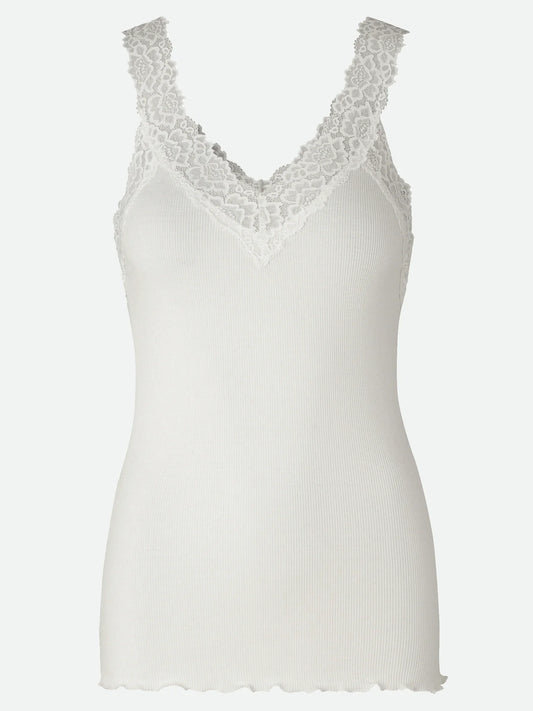 Rosemunde | RWBernadine Organic SL Lace Top | Ivory