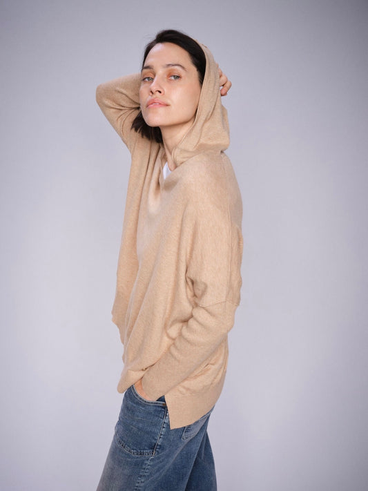 Mos Mosh Bluse | MMLita Hood Knit | Sesame