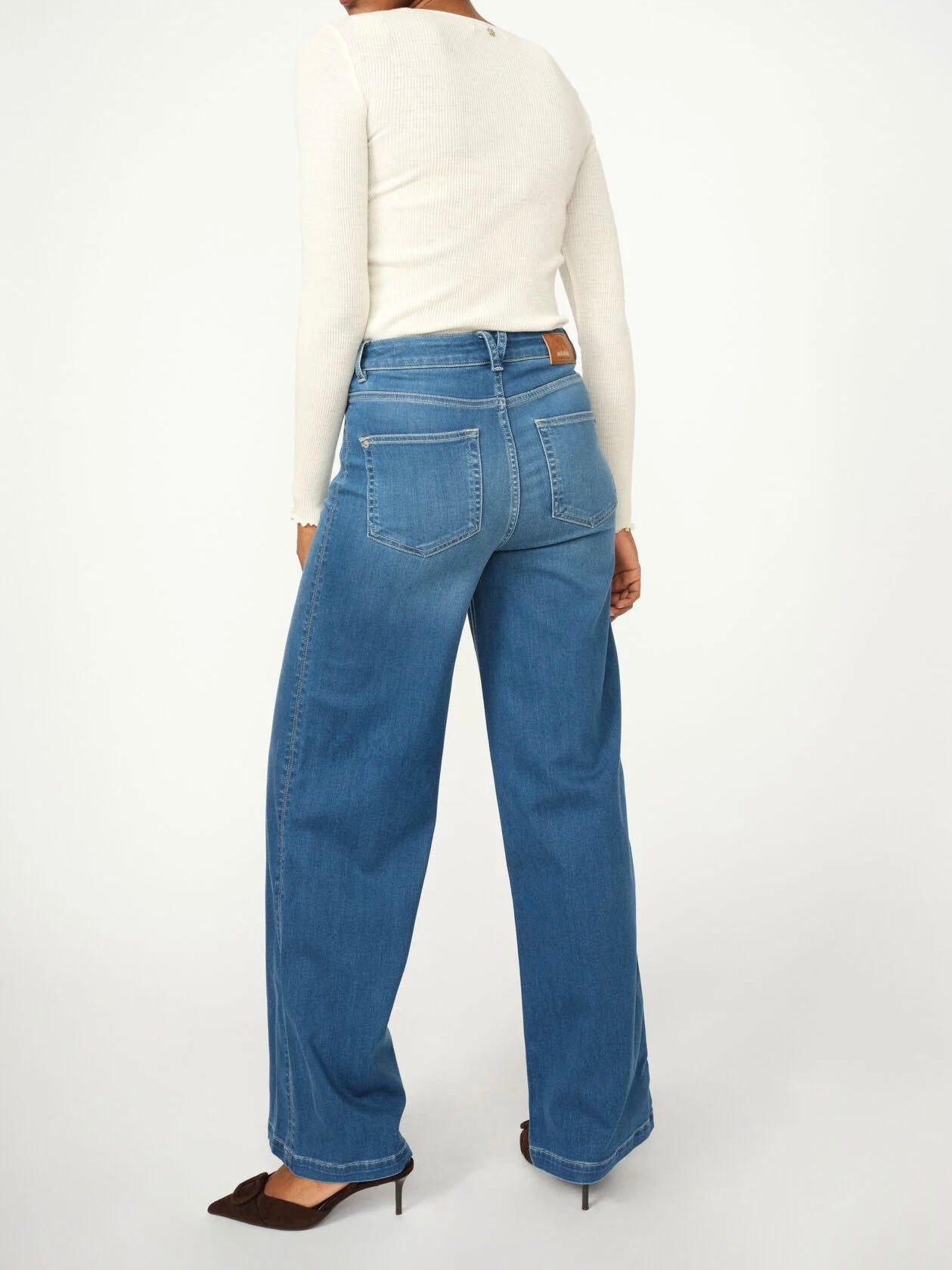 Mos Mosh Jeans | MMColette Deluxe | Mid Blue - Længde 32