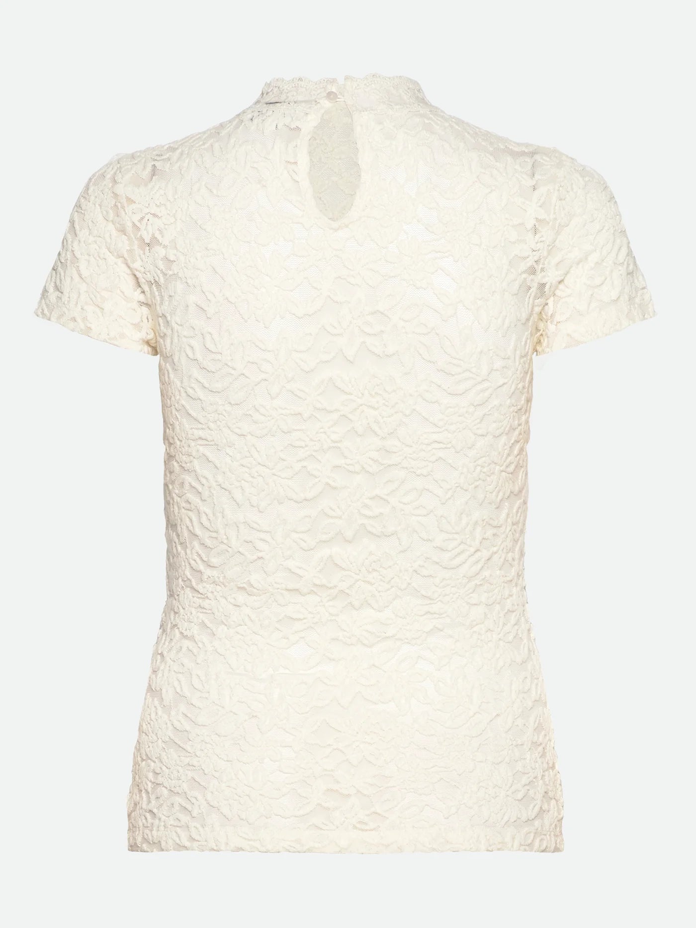 Rosemunde | RWDelicia Capsleeve Regular T-neck Top | Ivory