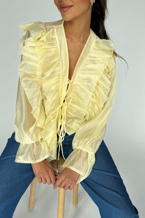 Continue skjorte | Citta Shirt | Light Yellow