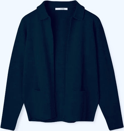 SibinLinnebjerg Cardigan |Monet | Merino Wool Mix | Navy