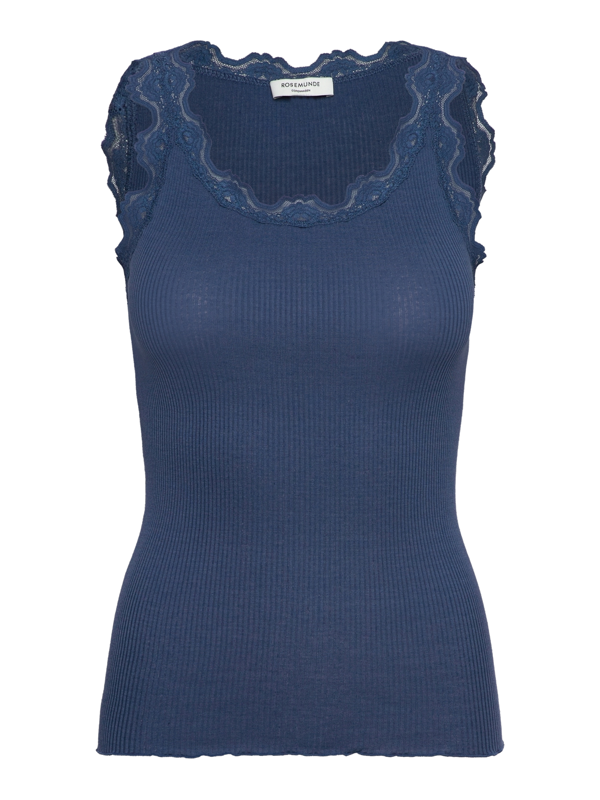 Rosemunde Top | RWBabette 5405 Lace U-neck Top | Insignia Blue