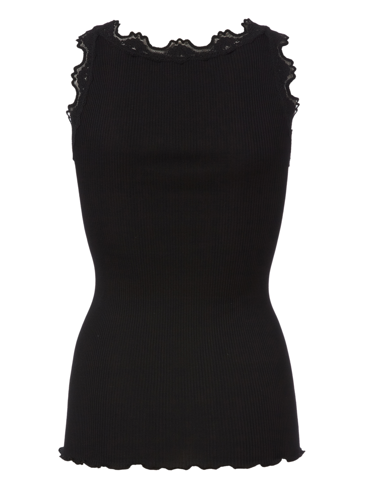 Rosemunde Top | RWBabette 5405 Lace U-neck Top | Black