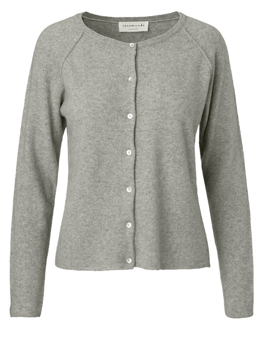 Rosemunde Cardigan | Wool & Cashmere | Light Grey Melange