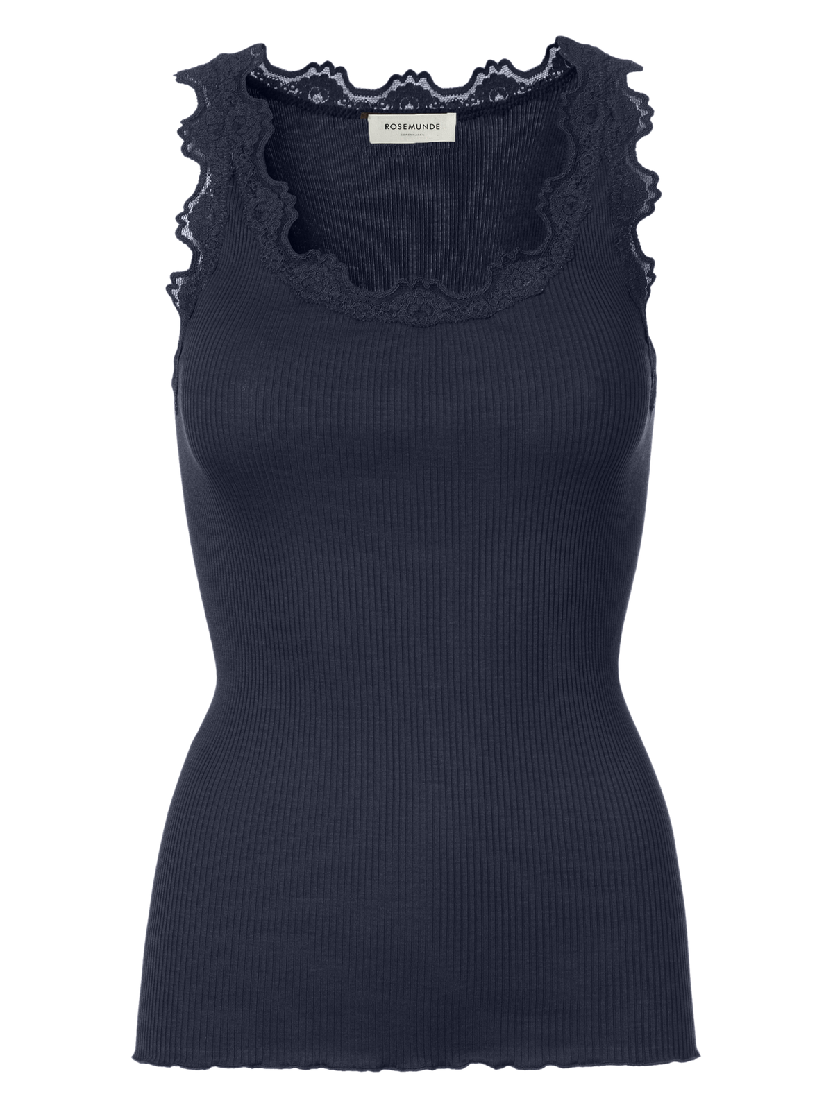 Rosemunde Top | RWBabette 5405 Lace U-neck Top | Navy