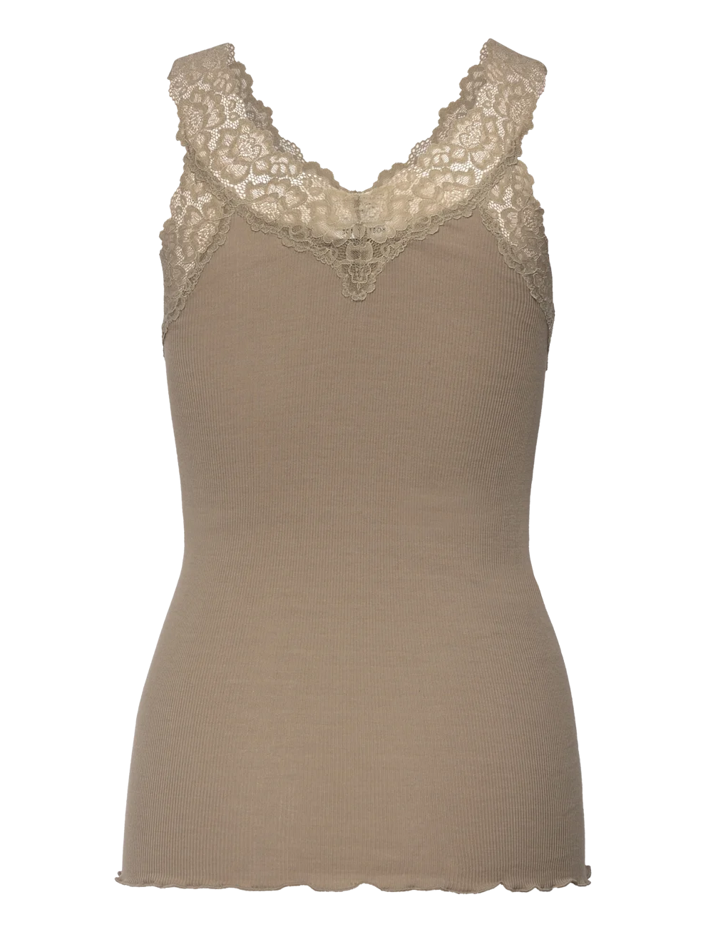 Rosemunde top | RWBernadine Organic SL Lace Top| Peach Fuzz