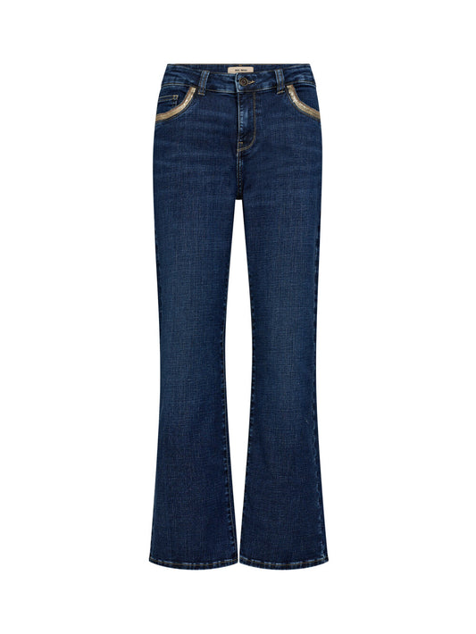 Mos Mosh Jeans | MMCecilia Perla | Dark Blue - Ankle