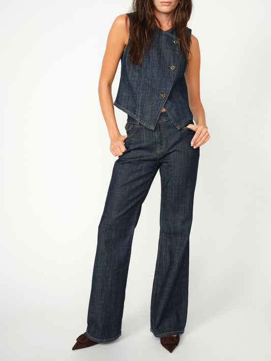 Mos Mosh Jeans | MMMarlena Nippon Jeans | Dark Blue - Regular længde 32