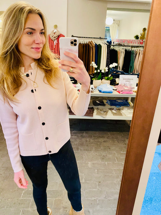 SibinLinnebjerg Cardigan | Dell | Rosa