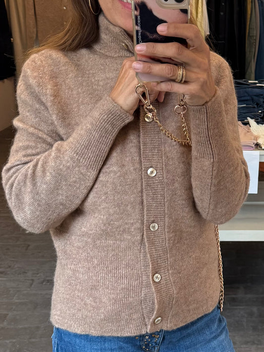 SibinLinnebjerg Cardigan | Elisabeth | Alpaca Wool Mix | Camel