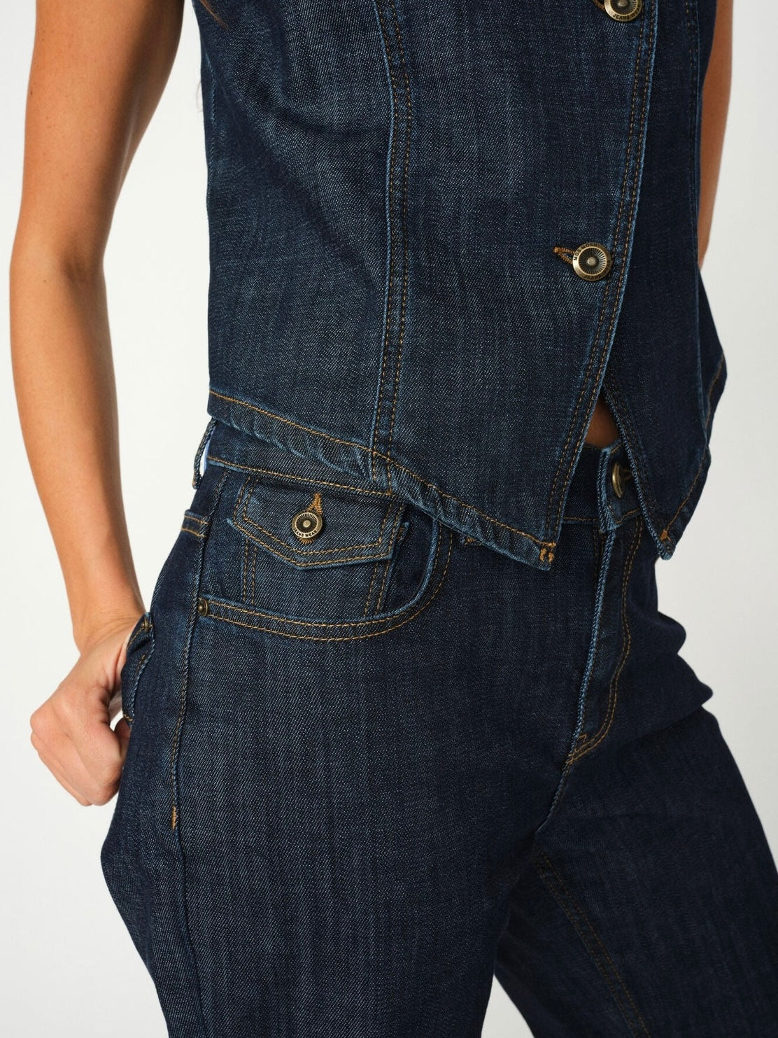 Mos Mosh Jeans | MMMarlena Nippon Jeans | Dark Blue - Regular længde 32