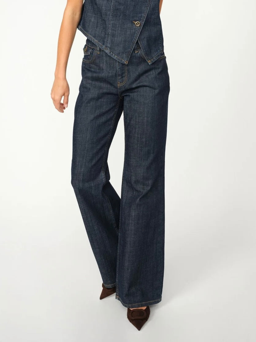 Mos Mosh Jeans | MMMarlena Nippon Jeans | Dark Blue - Regular længde 32