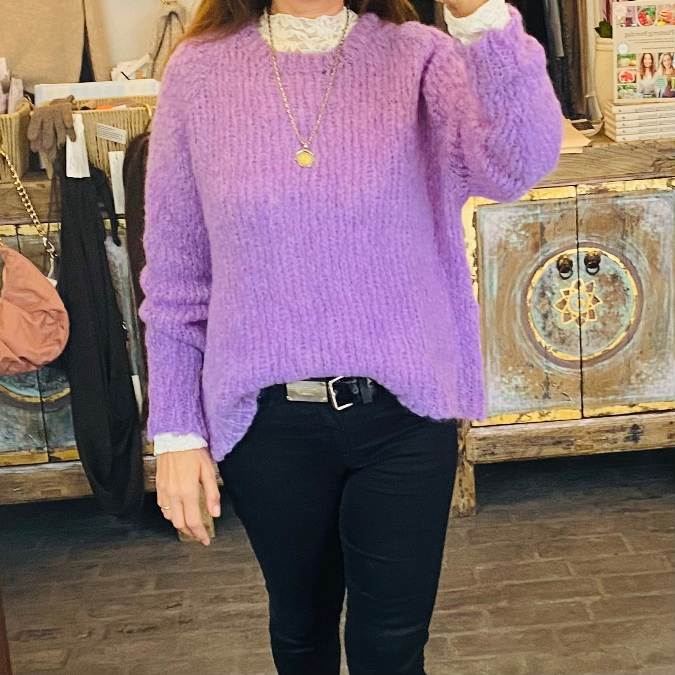 SibinLinnebjerg Bluse | Amsterdam | Alpaca Mix | Light Purple