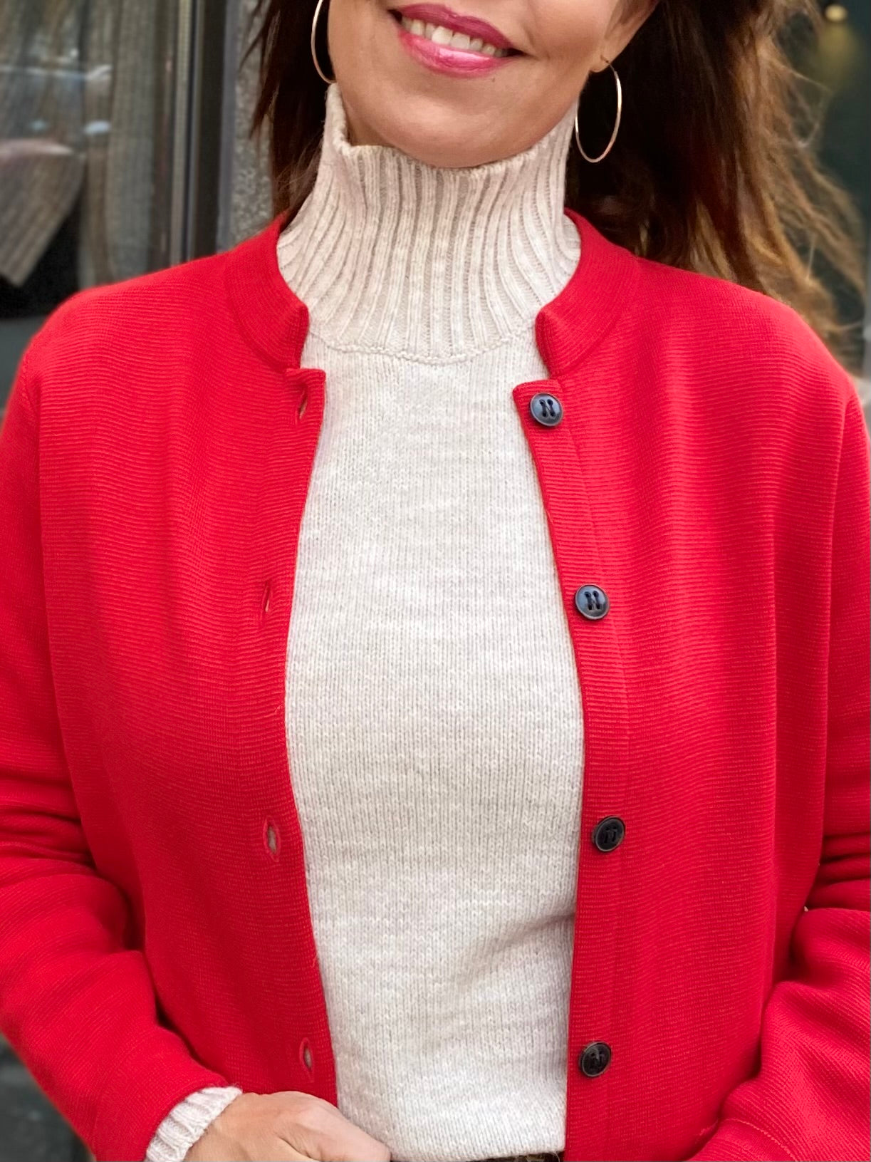 SibinLinnebjerg Cardigan | Dell | Red