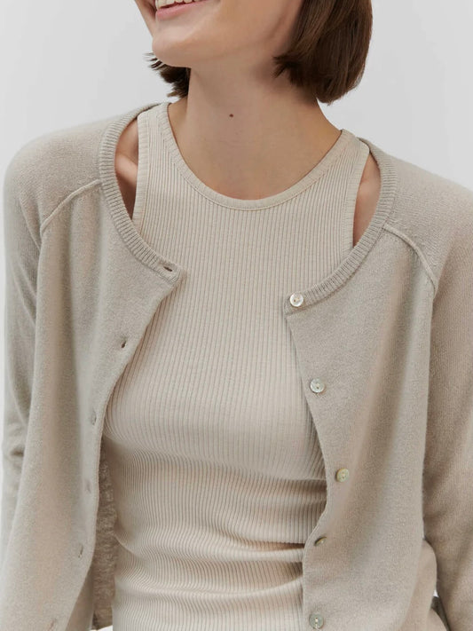 Rosemunde Cardigan | Wool & Cashmere | Silver Lining