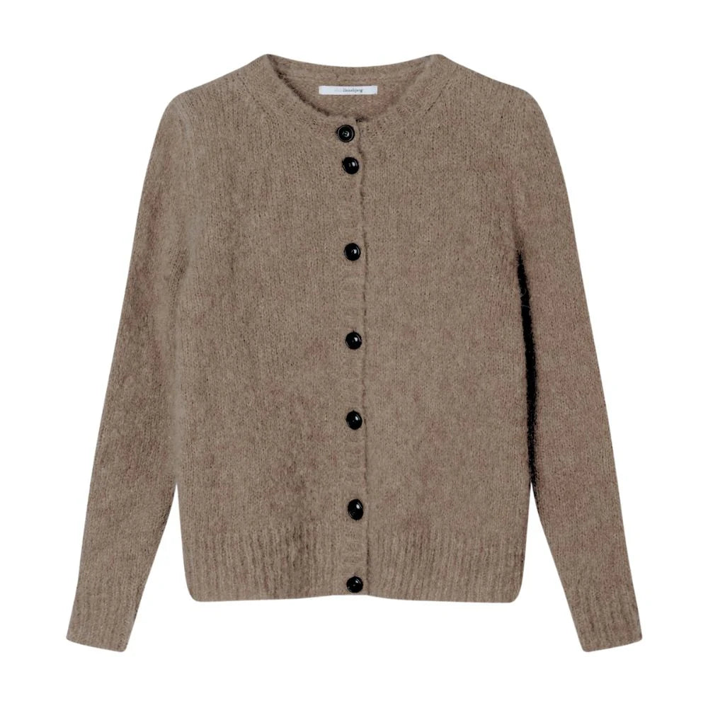 SibinLinnebjerg Cardigan | Hailey | Alpaca Mix | Dark Sand