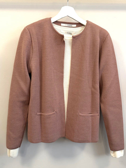 SibinLinnebjerg Cardigan | Sense | Merino Wool Mix | Dark Nude