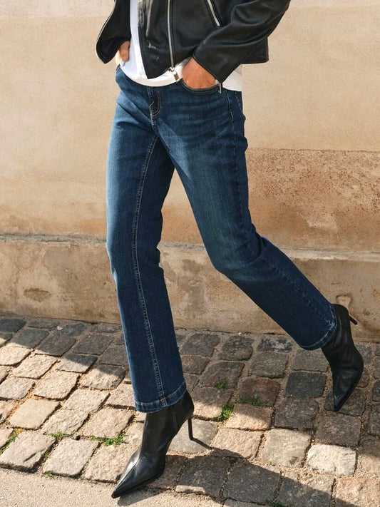Mos Mosh Jeans | MMAshley Imera | Dark Blue - Ankle / Længde 30