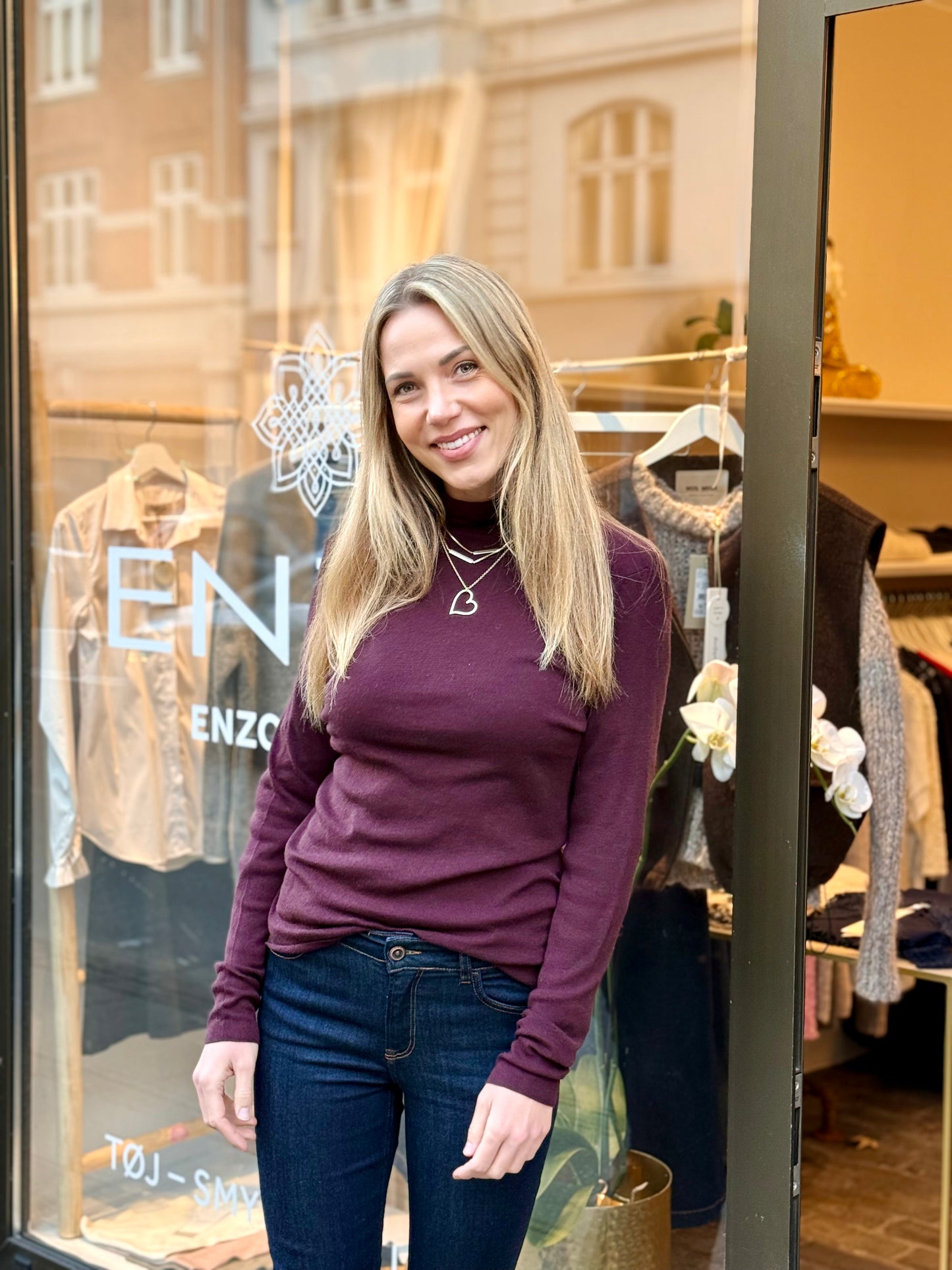 Mos Mosh Bluse | MMBouch Rollneck Knit | Fudge