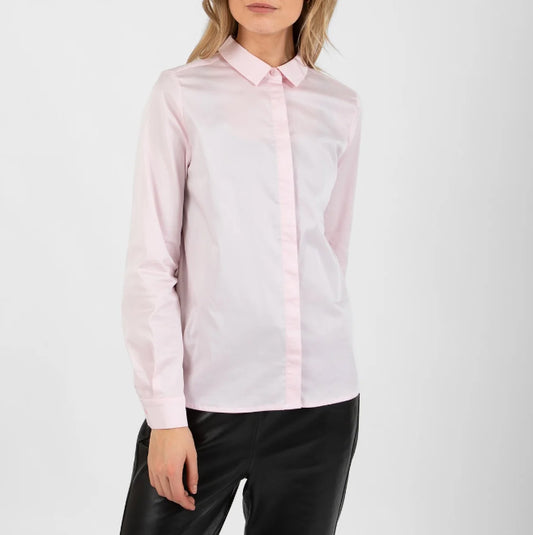 Coster Skjorte | Fitted Classic Shirt | Powder Rose