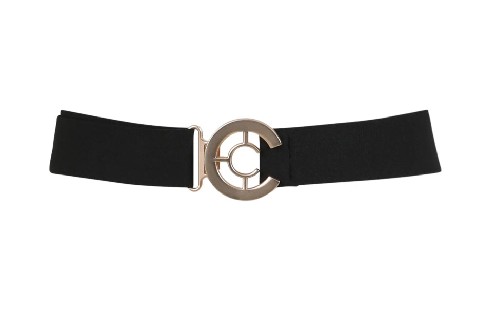 Coster Bælte | Belt with Logo | Black/Gold