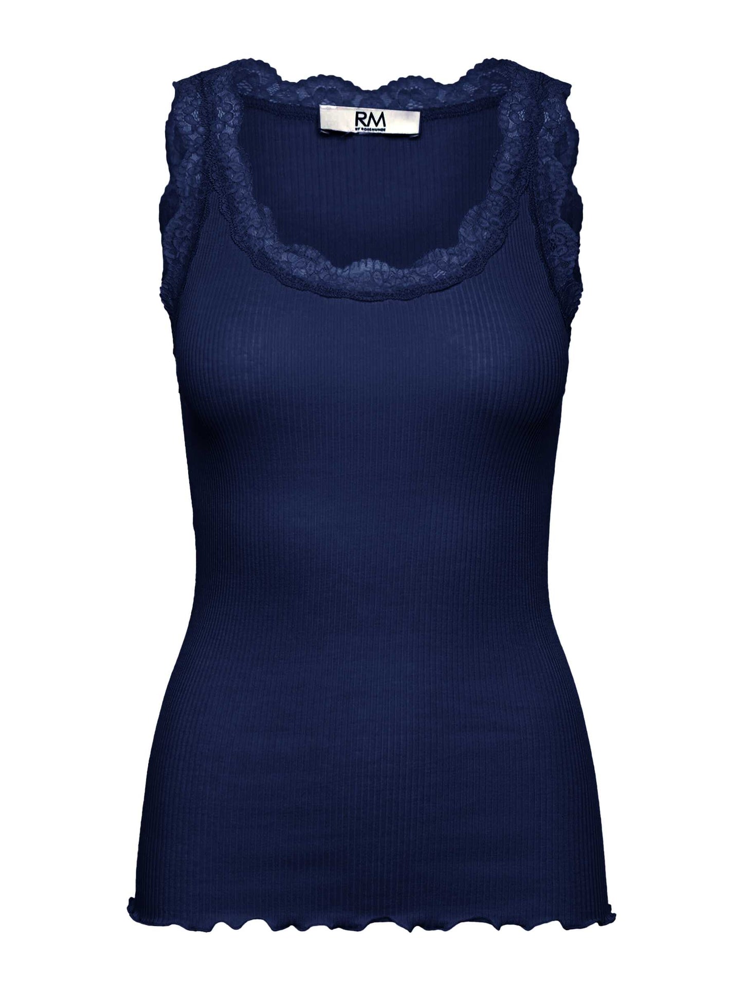 Rosemunde Top | WBalta Modal Lace U-neck Top | Navy