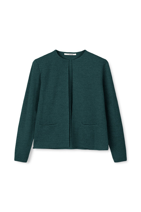 SibinLinnebjerg Cardigan | Sense | Merino Wool Mix | Petrol