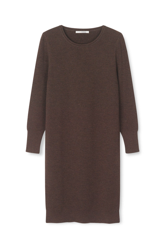 SibinLinnebjerg Kjole | Nomi | Merino Wool | Coffee