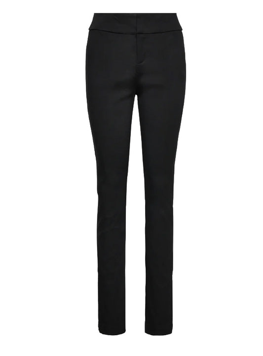 Rosemunde Bukser | Trousers with Slit | Black