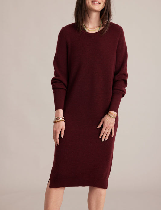 SibinLinnebjerg Kjole | Nomi | Merino Wool | Burgundy